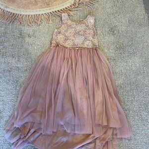 Cupcakes and Pastries Kids Beaded Dress